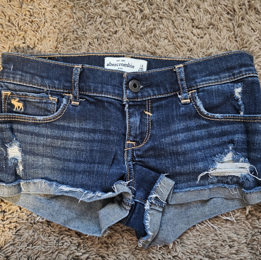 Abercrombie kids jean shorts